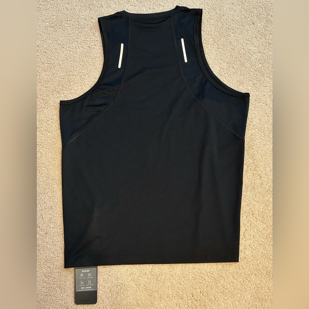 NWT Fabletics Men's Black Performance Tank Top Size Large - Picture 4 of 6